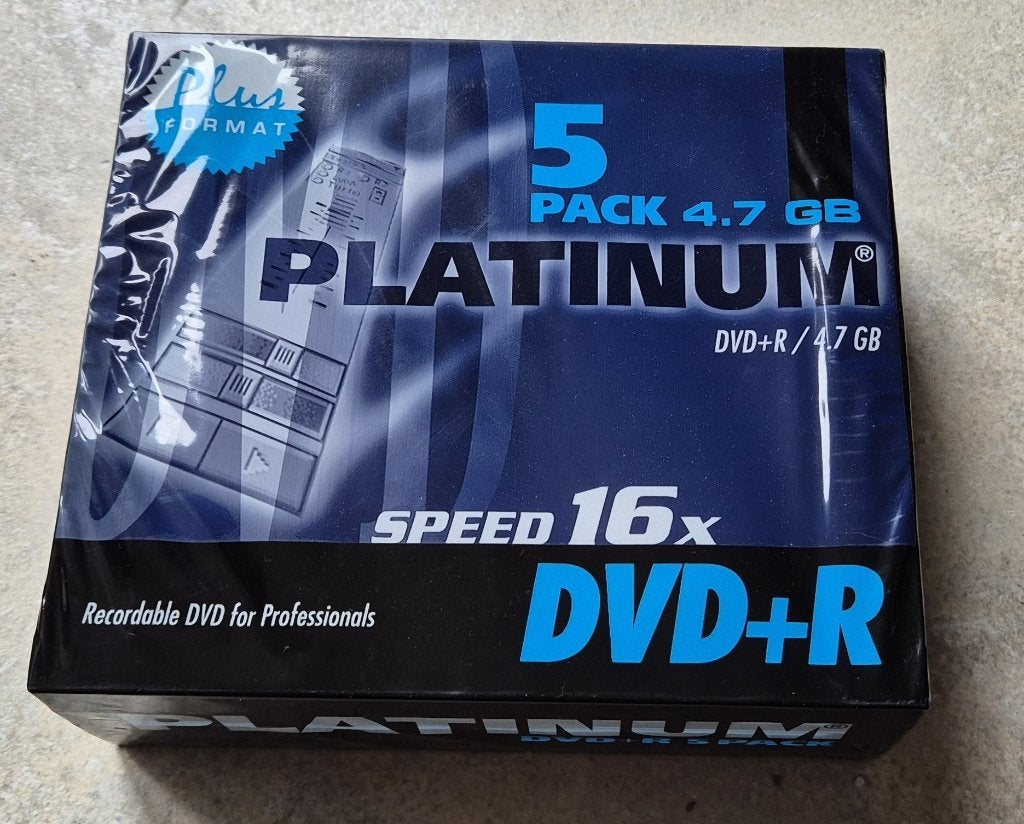 5 Platinum DVD+R 16x 4.7GB - Nieuw in seal, Computers en Software, Beschrijfbare discs, Ophalen of Verzenden, Nieuw, Dvd, Platinum, Sony en Xpert.