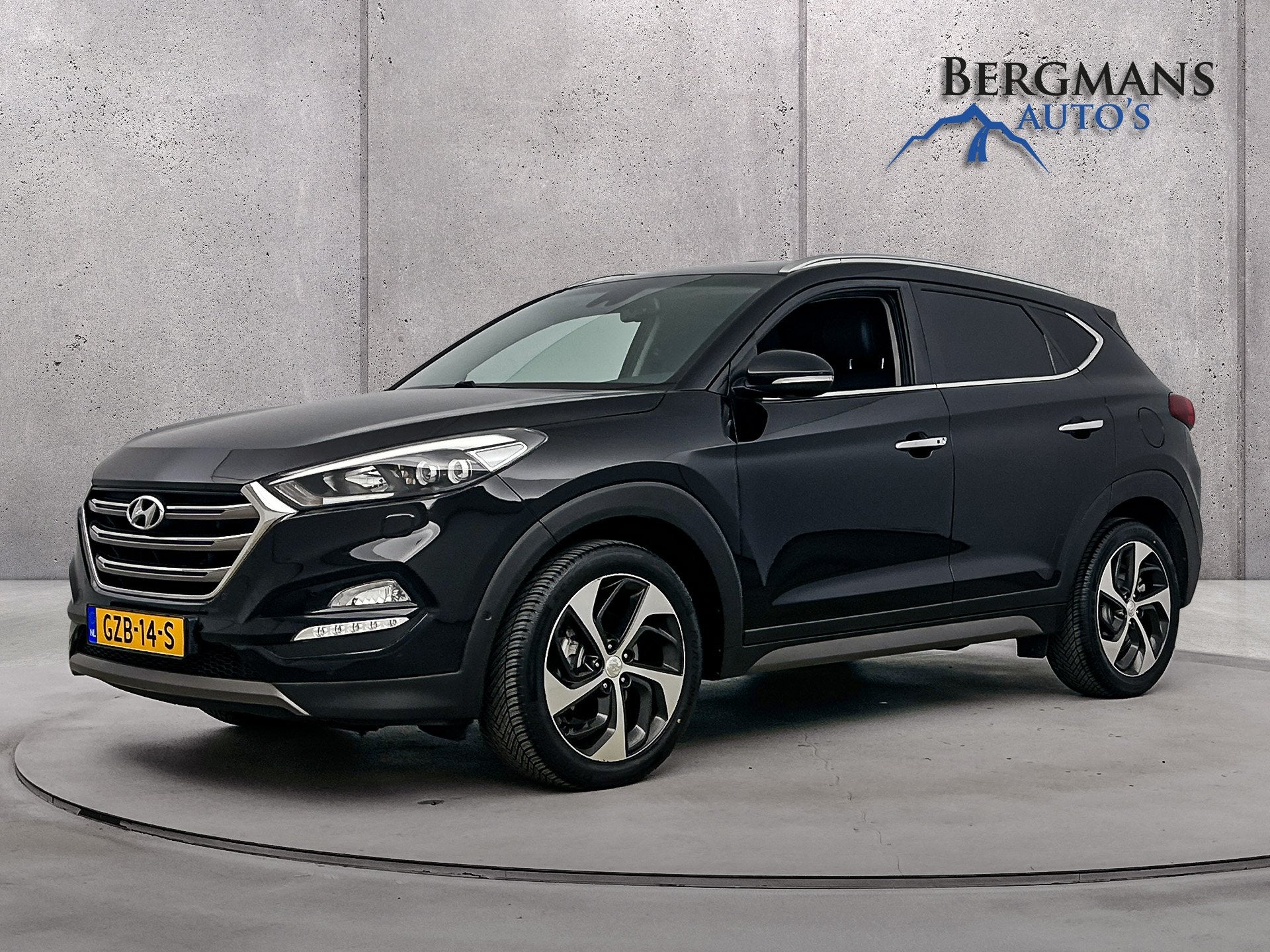 Hyundai Tucson 1.6 T-GDi Premium 4WD // LEDER // STOEL VERWA, Auto's, Gebruikt, 4 cilinders, Zwart, Leder