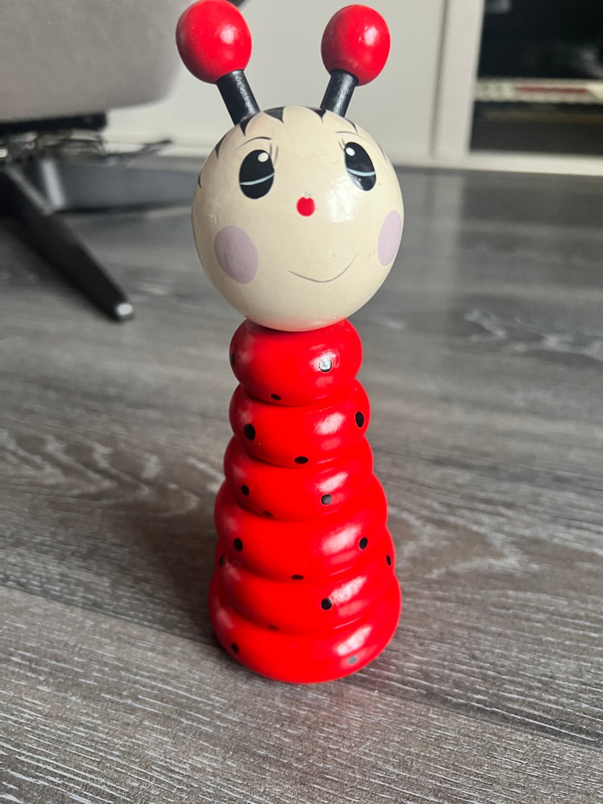 Houten stapeltoren lieveheersbeestje, Ophalen of Verzenden, Gebruikt, Overige typen