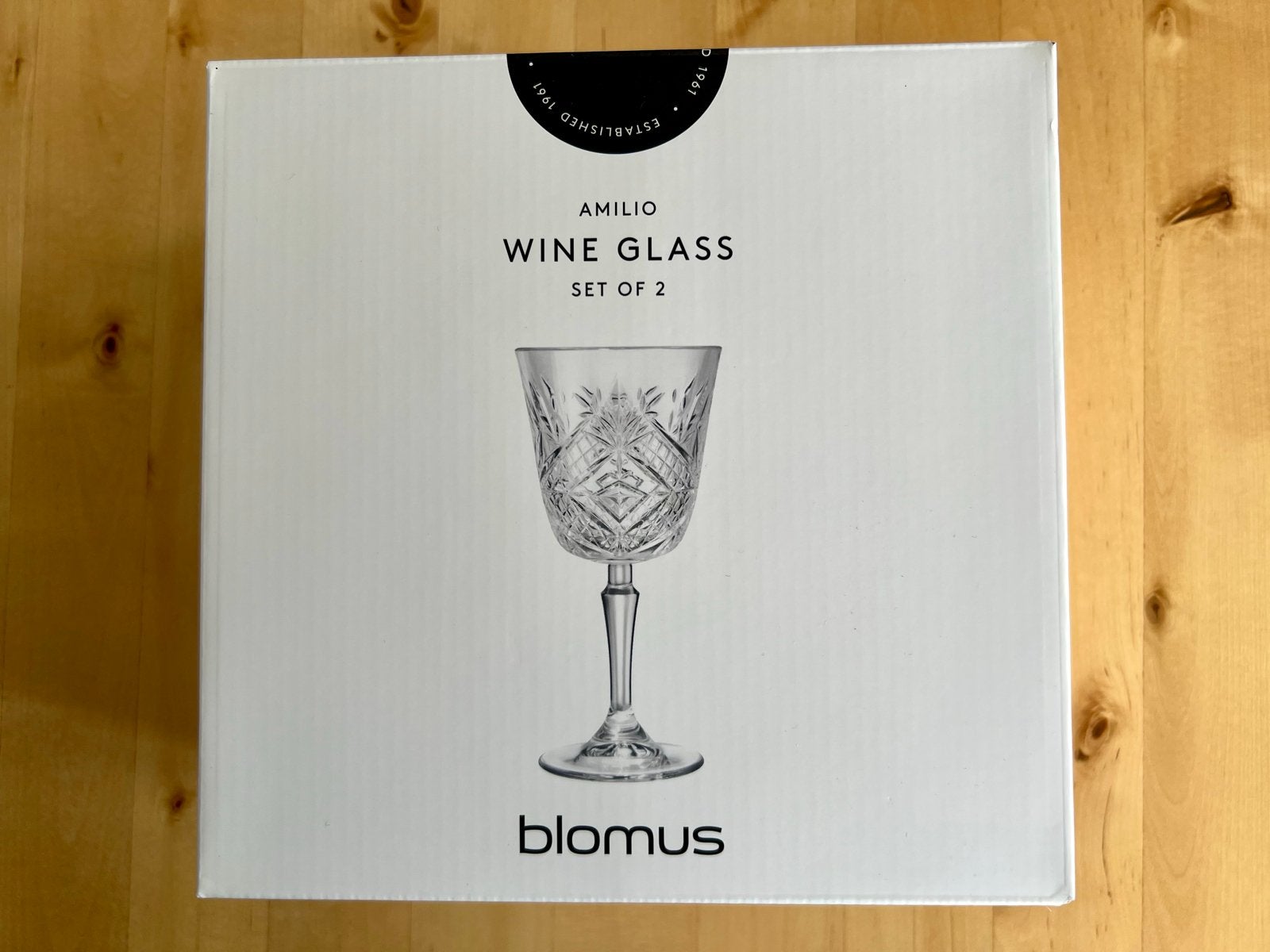 Blomus Amilio Wijnglazen - Set van 2, Glas of Glazen, Nieuw, Ophalen of Verzenden, Glas