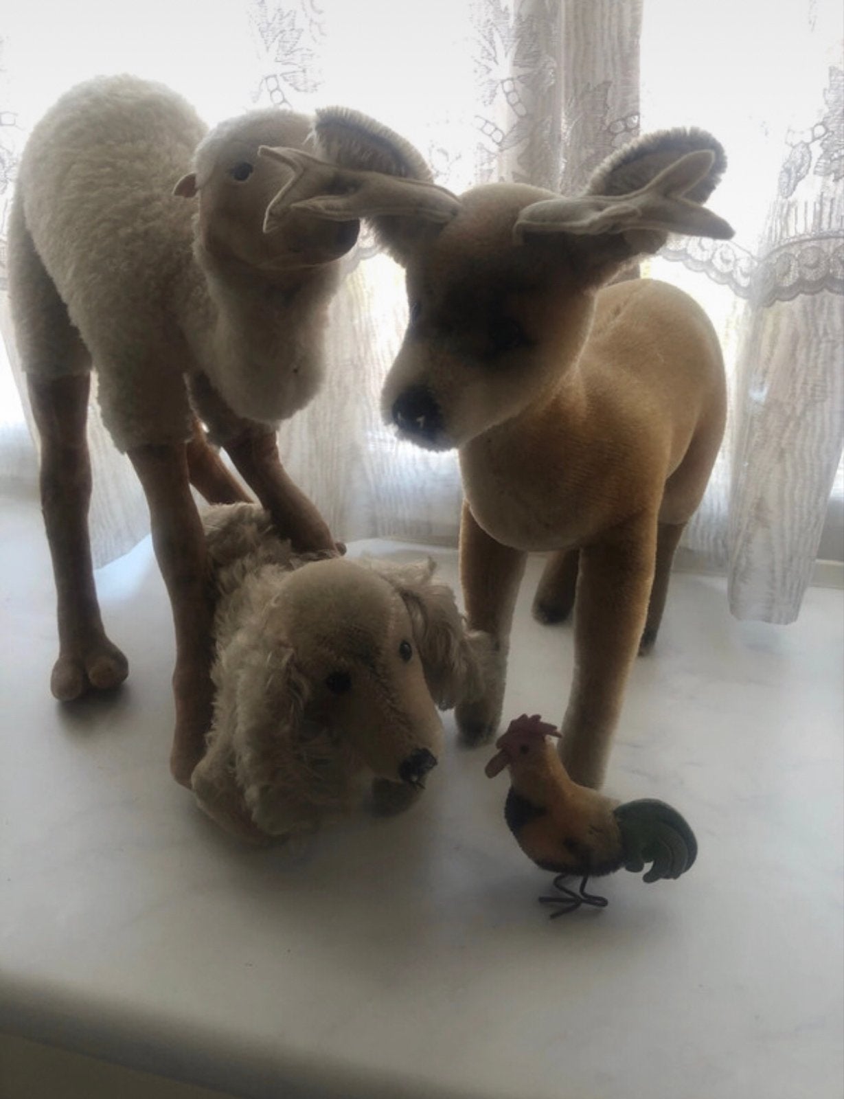 Vintage Steiff Dieren Verzameling uit de Jaren '50, Ophalen of Verzenden, Gebruikt