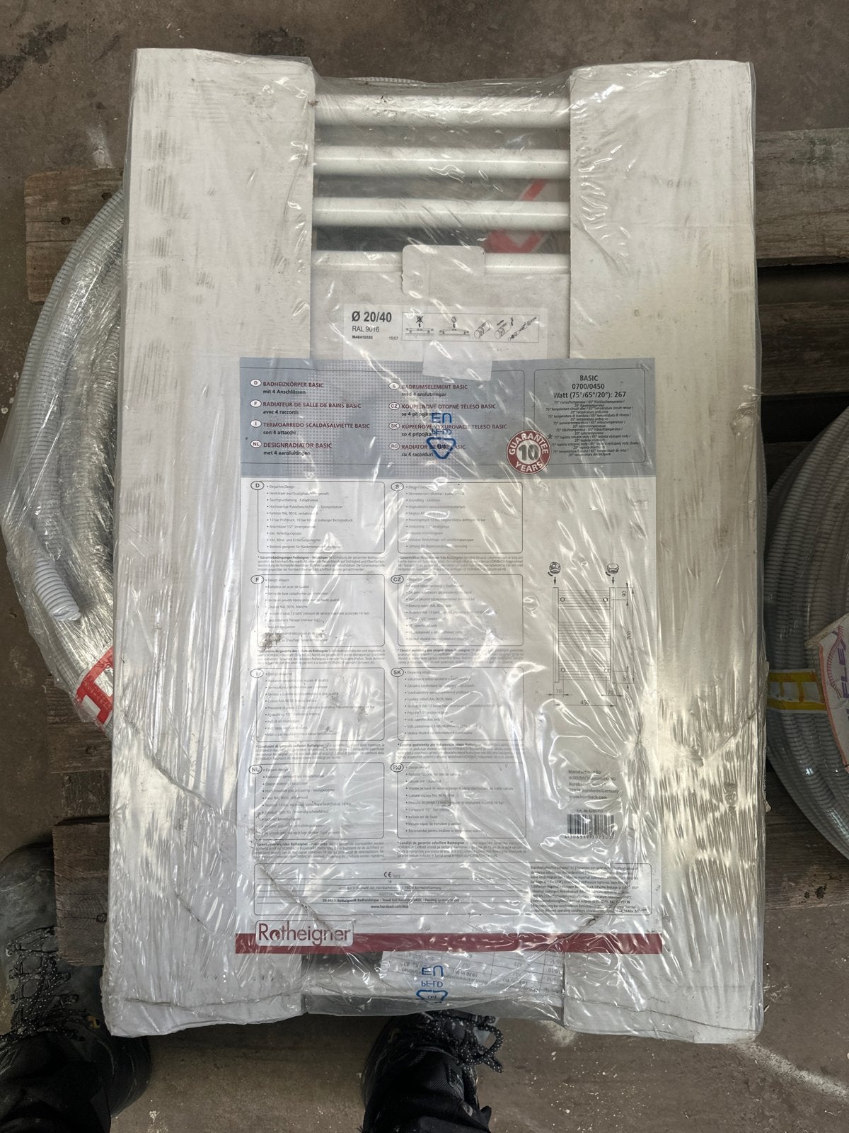 Rotheigner Basic Badkamer Radiator - Nieuw in Verpakking, Ophalen, 30 tot 80 cm, Radiator, Nieuw