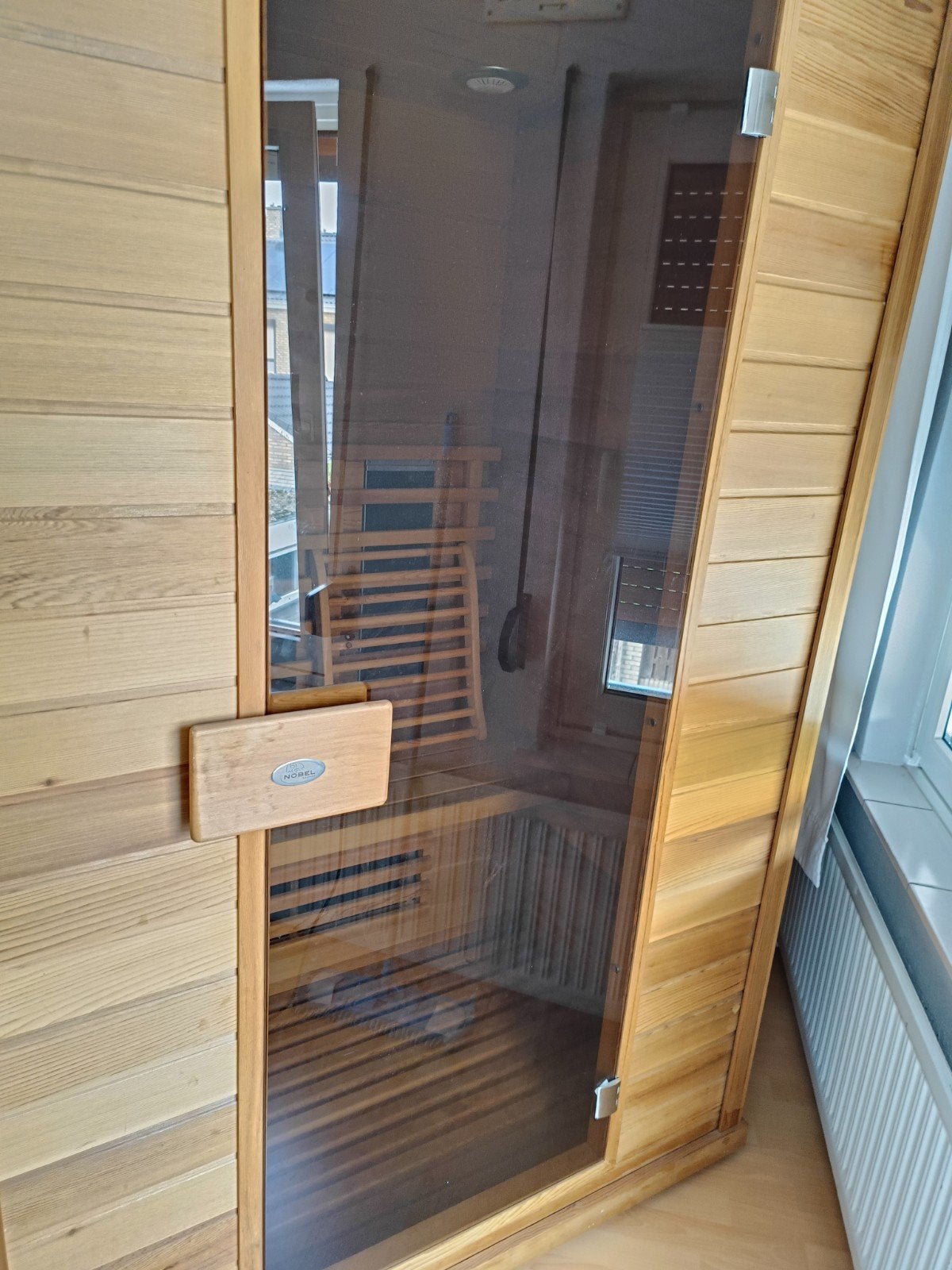 Mooie 3 persoon infrarood sauna, Ophalen, Zo goed als nieuw, Infrarood, Complete sauna