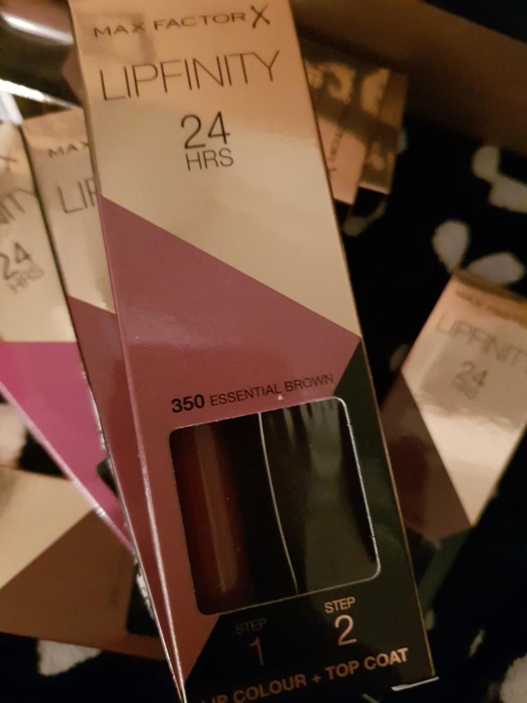 10 stuks maxfactor lipfinity zonder topcoat nr 350, Ophalen of Verzenden, Nieuw, Overige kleuren, Handen en Nagels