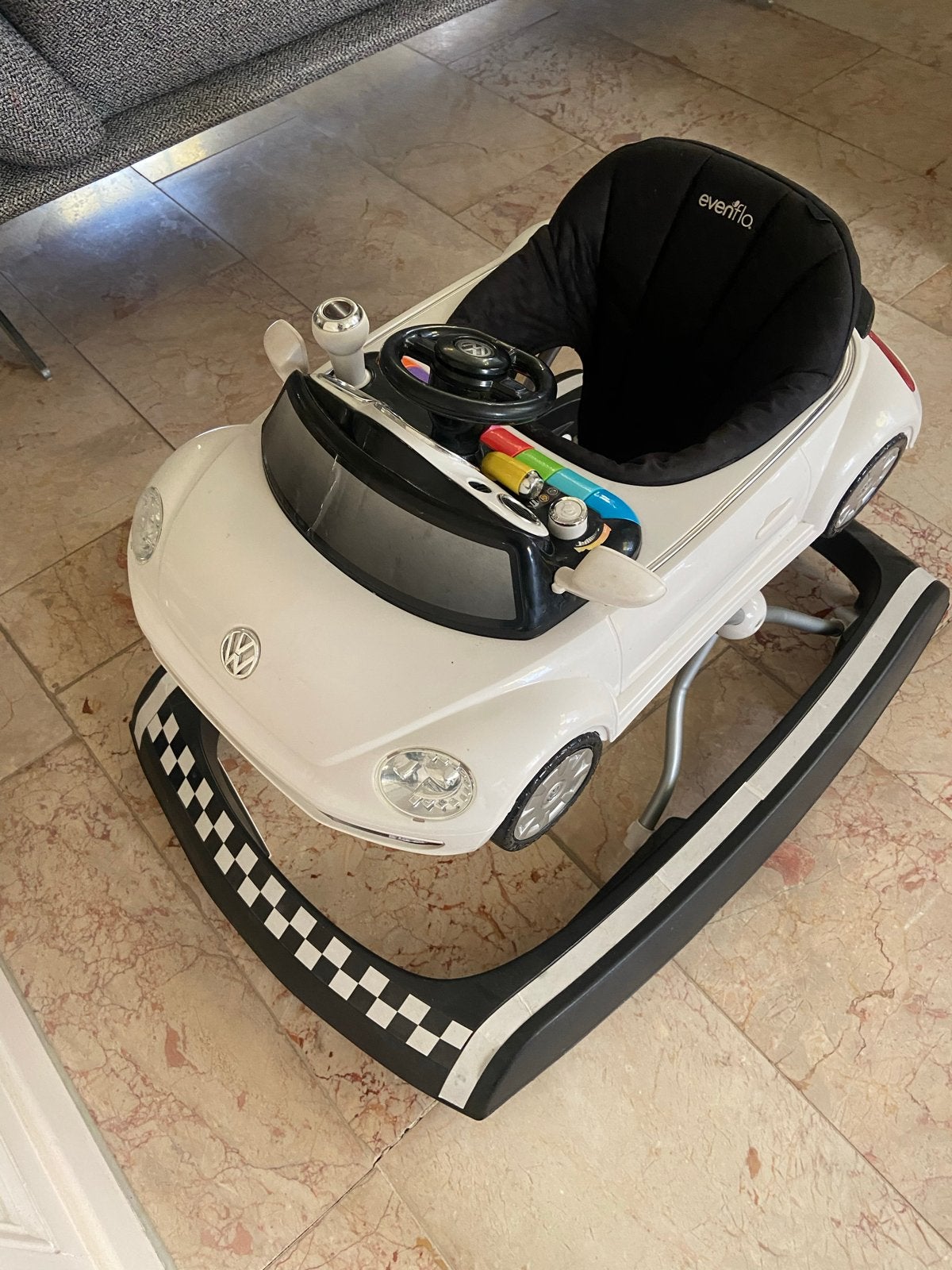 Evenflo Loopauto VW Kever - Verstelbaar met Geluid en Licht, Ophalen, Gebruikt, Loopvoertuig