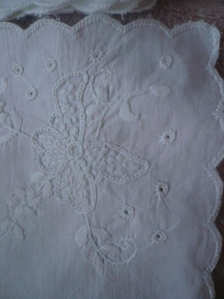 Broderie servetten schulprand borduur 12 stuks, Ophalen of Verzenden