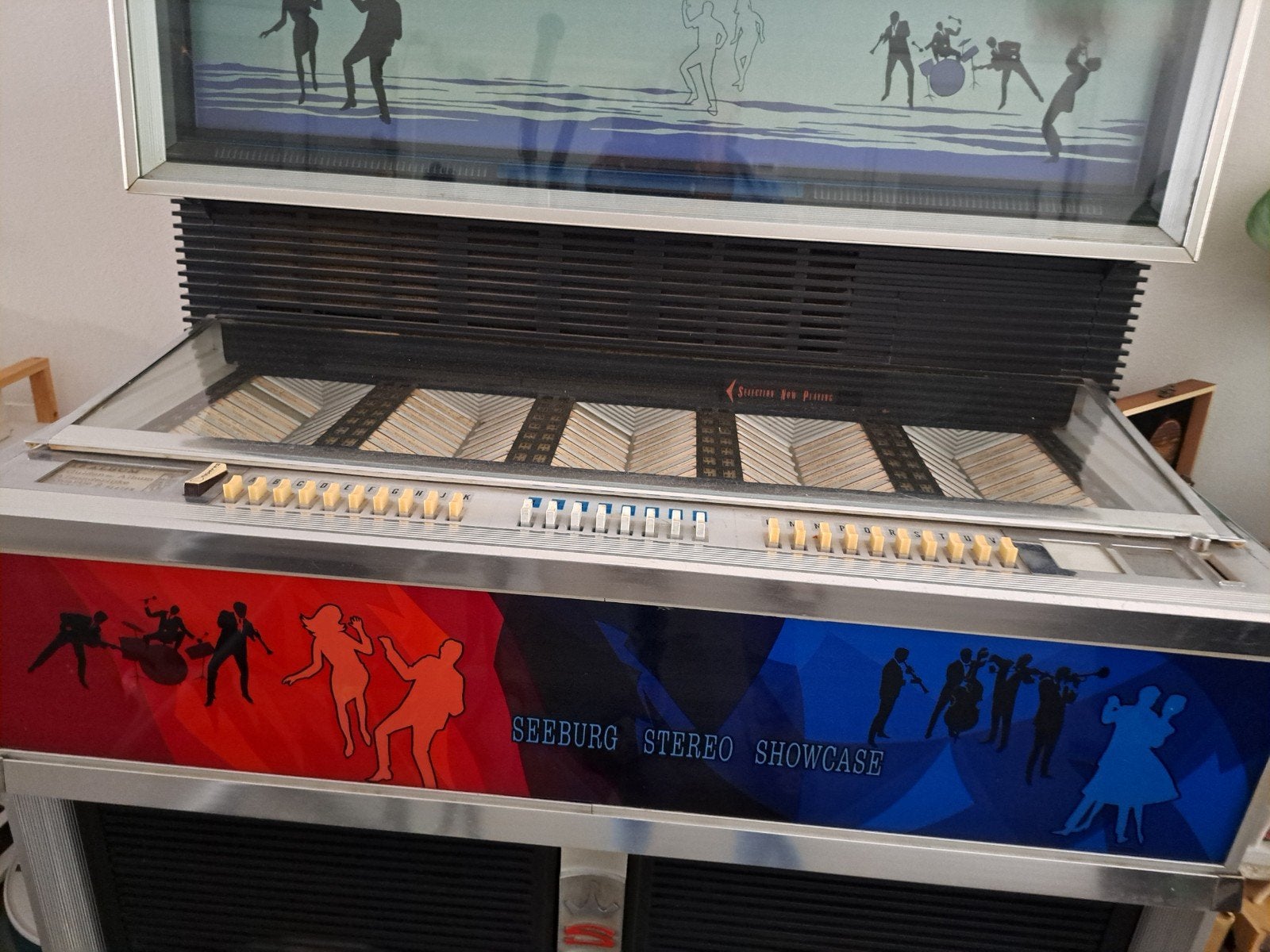 seeburg stereo jubox met 7000 oude singels, Ophalen, Gebruikt, 1950 tot 1960, Seeburg