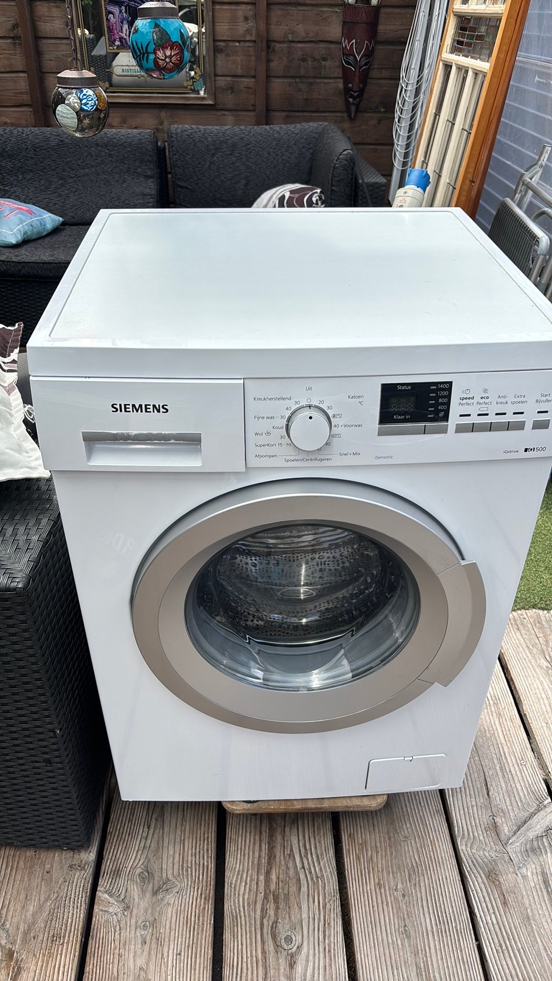 Siemens IQ500 wasmachine, Witgoed en Apparatuur, Wasmachines, Ophalen, 1200 tot 1600 toeren, Gebruikt, 8 tot 10 kg
