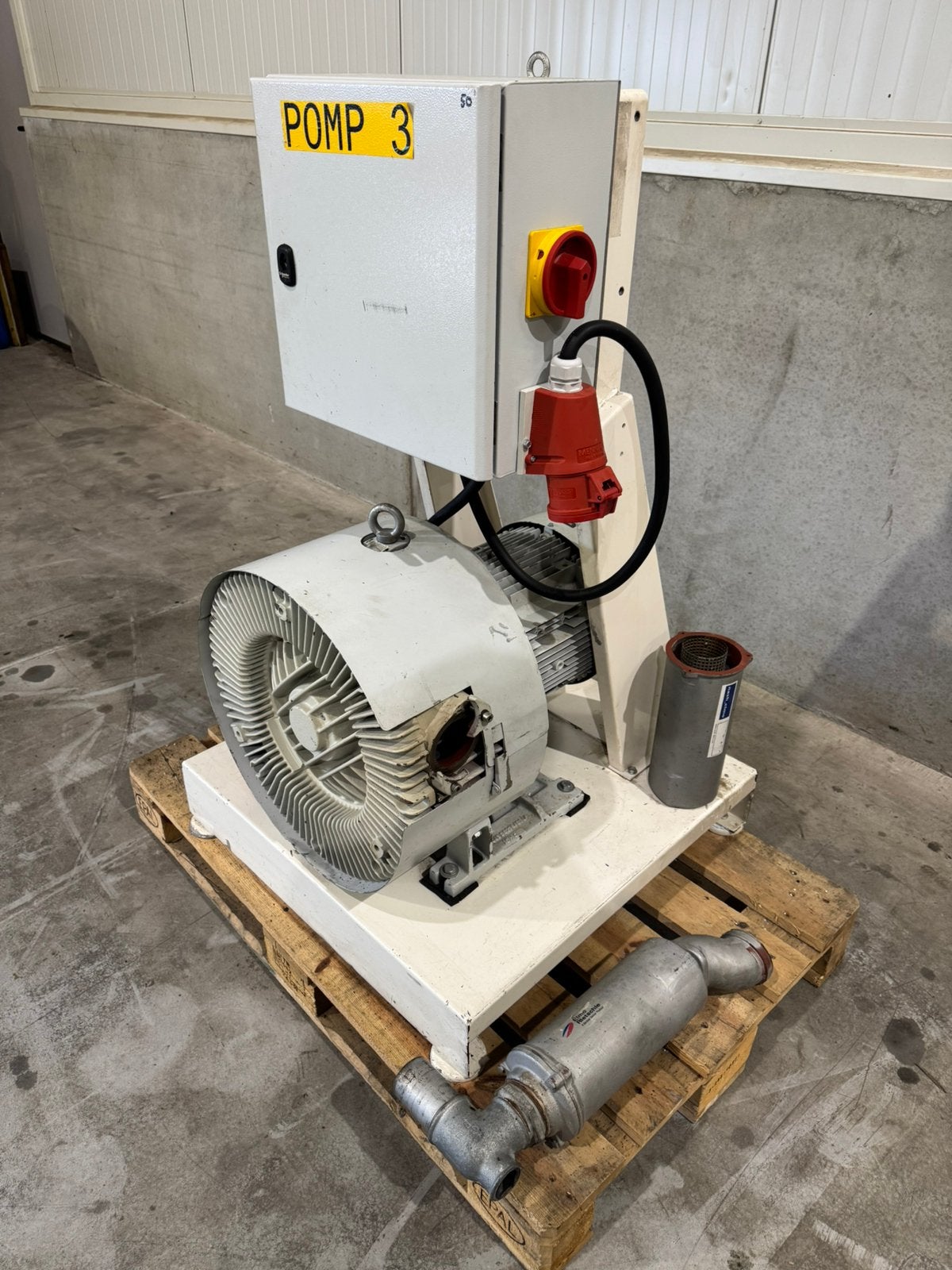 Industriële vacuümpomp / blower 11kW – Moretto / Siemens, Ophalen, Zo goed als nieuw, Elektromotor, 1800 rpm of meer