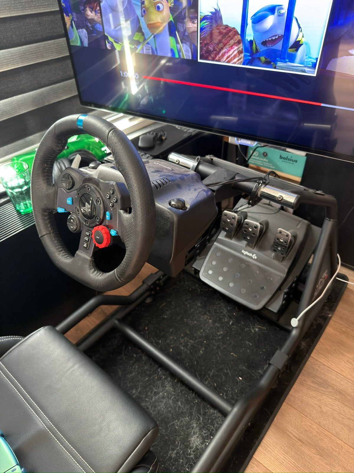 Logitech G29 Driving Force Racestuur + Pedalen (PS5/PS4/PC, Ophalen, Zo goed als nieuw, Stuur of Pedalen, PlayStation 3