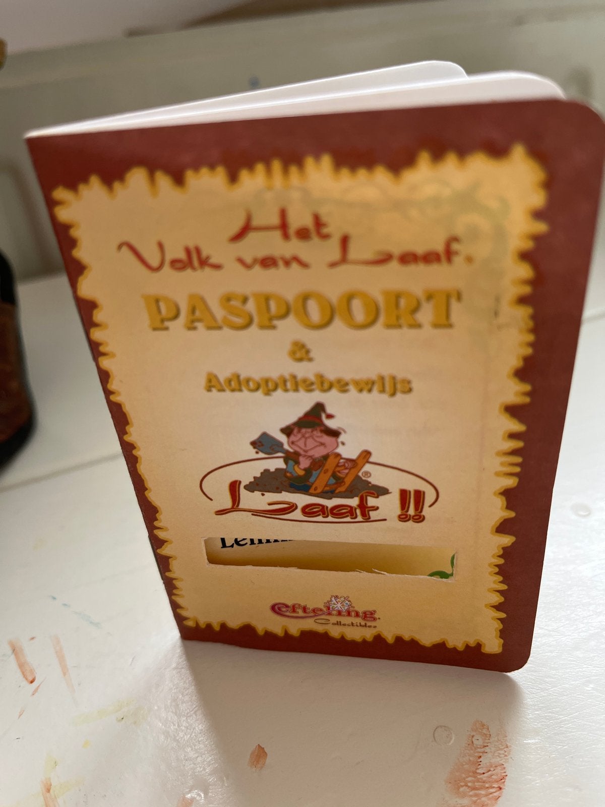 Laaf Lemmer N16360 met paspoort in zeer goede staat, Verzamelen, Efteling, Ophalen of Verzenden, Zo goed als nieuw, Beeldje of Poppetje