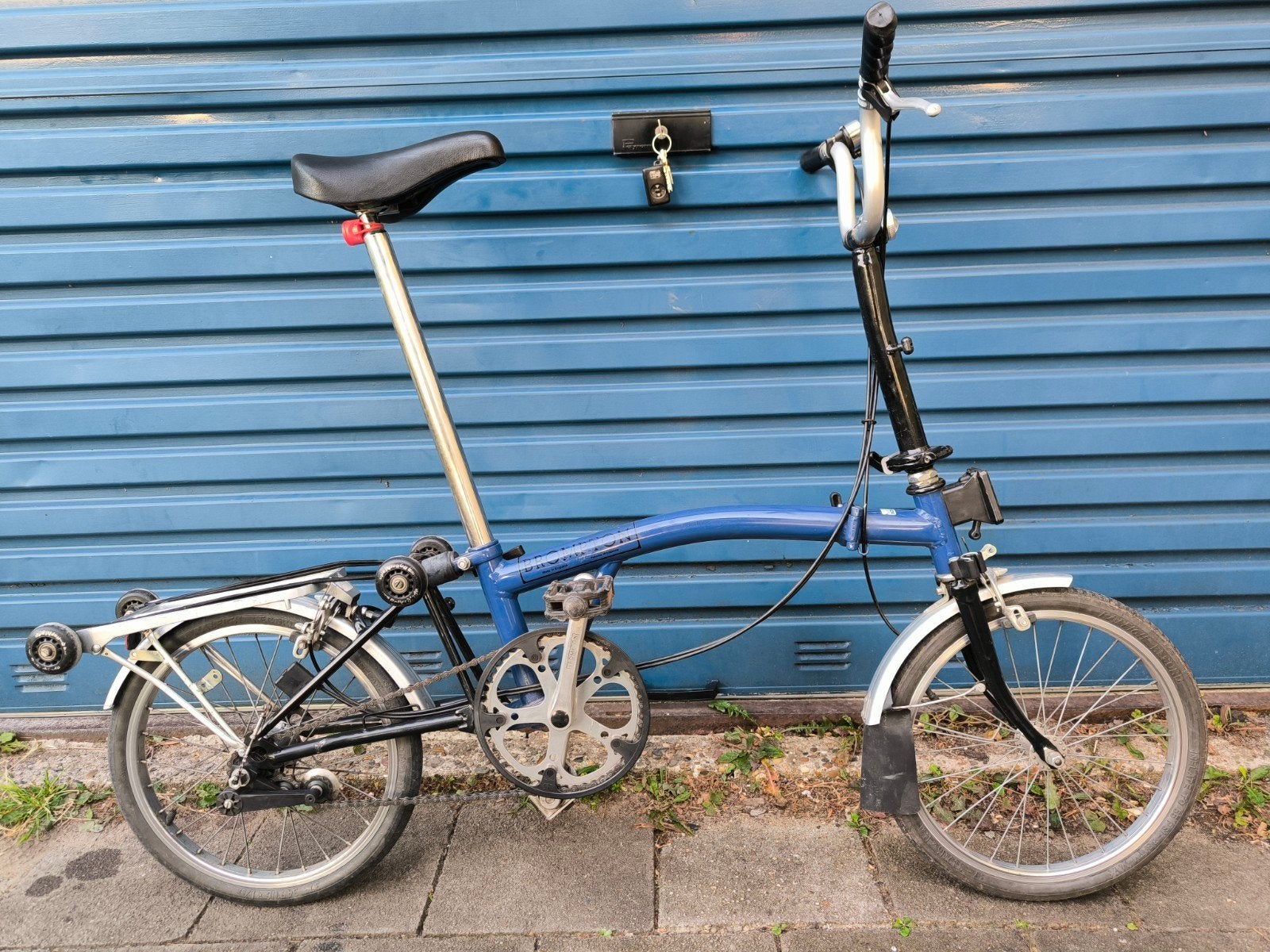 Brompton Vouwfiets met 3 versnellingen - Blauw, Fietsen en Brommers, Fietsen | Vouwfietsen, Brompton, 16 tot 18 inch, Versnellingen
