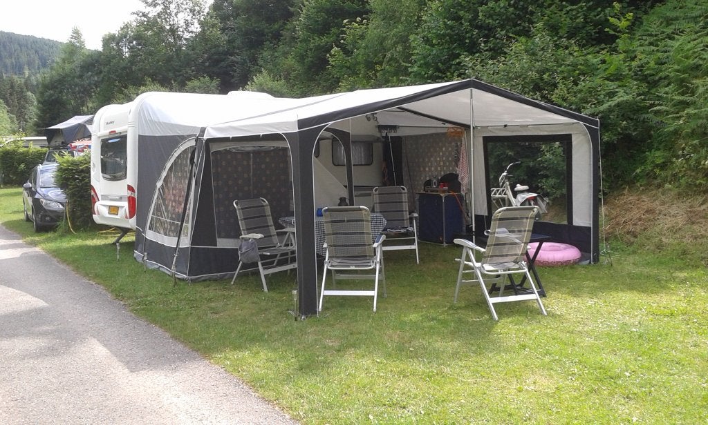 Dorema Palma luifel maat 11 met aluminium EasyGrip frame, Ophalen, Gebruikt, Ten Cate All Season 200g/m2, Dorema
