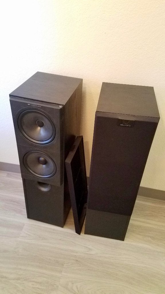 KEF Q90 vloerstaande luidsprekers, Audio, Tv en Foto, Luidsprekers, Gebruikt, 120 watt of meer, Front, Rear of Stereo speakers