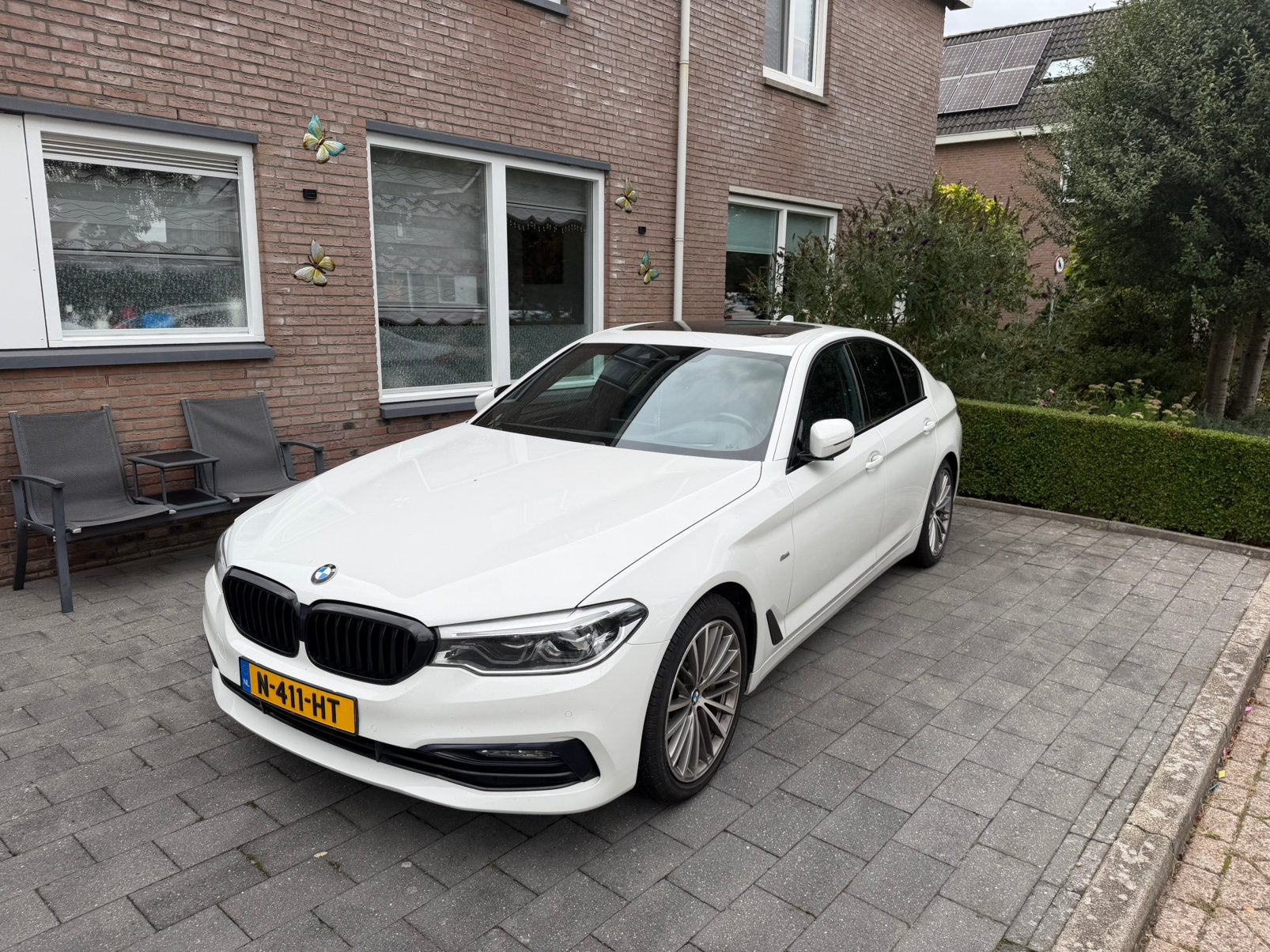 BMW 5-Serie 530i 252pk Xdrive Aut. 2018 Wit, Auto's, 1998 cc, 4 cilinders, 2000 kg, Wit