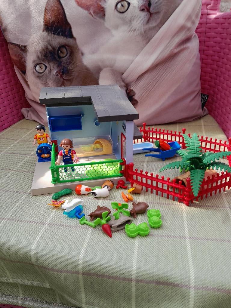 playmobil klein dieren huis, Ophalen of Verzenden, Zo goed als nieuw, Complete set