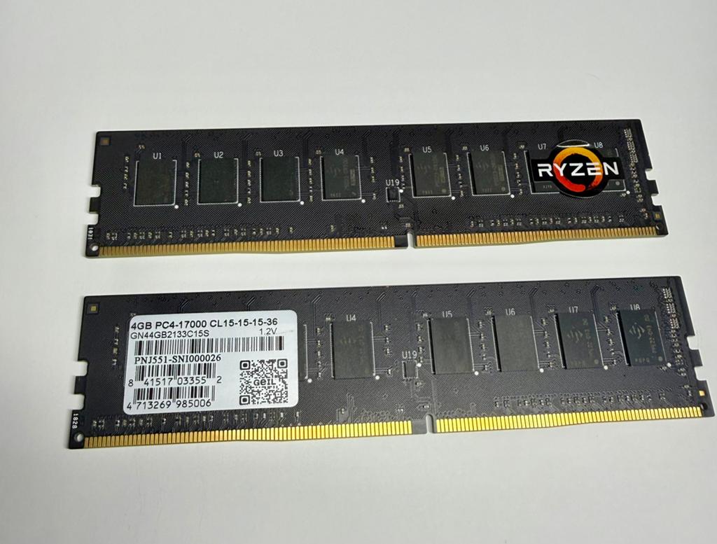 8GB RAM DDR4 (2x 4GB, Computers en Software, RAM geheugen, Ophalen of Verzenden, Zo goed als nieuw, DDR4, Desktop