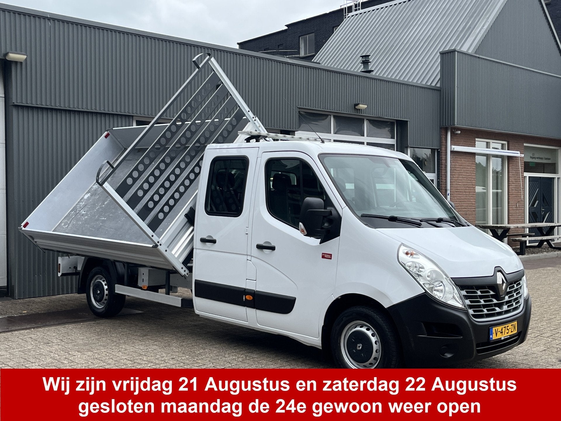 Renault Master T35 2.3 dCi L3 DC Airco 3 zijden kipper Telef, Auto's, Stof, Gebruikt, 4 cilinders, Renault