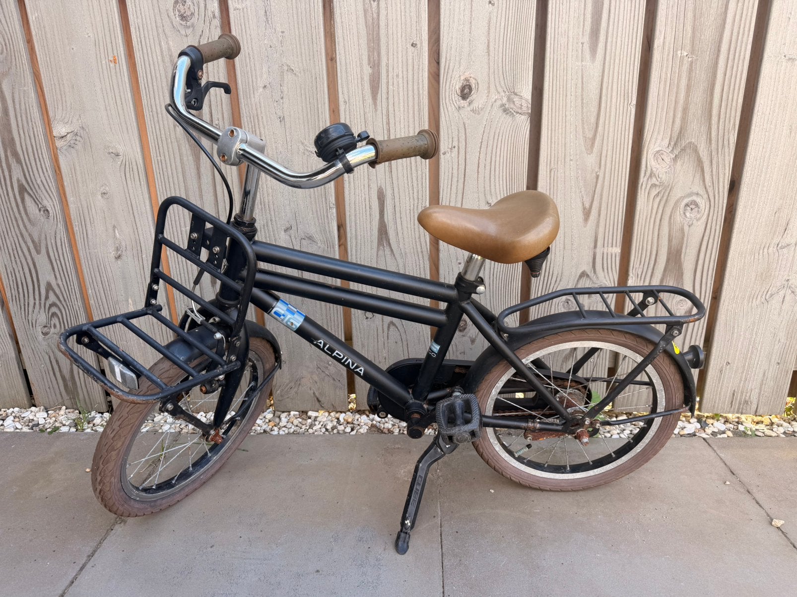 Alpina jongensfiets 16 inch – zwart, Ophalen, Gebruikt, 16 inch