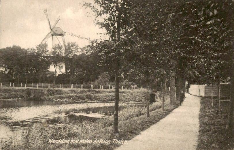 Tholen - Wandeling met Molen de Hoop, Ophalen of Verzenden, Voor 1920, Ongelopen, Zeeland