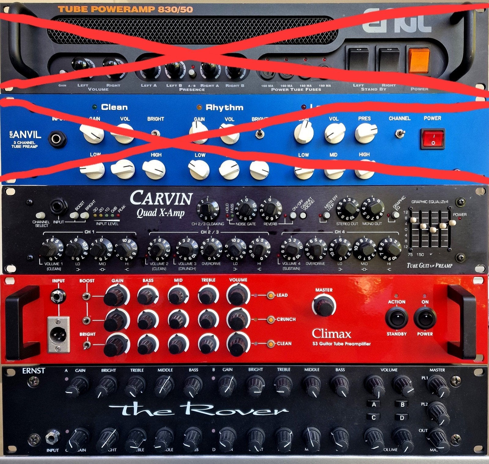 PREAMPS            Bonte verzameling gitaarvoorversterkers, Muziek en Instrumenten, Ophalen, Zo goed als nieuw