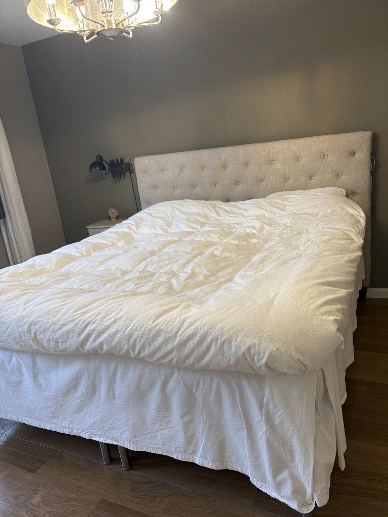 IKEA DUNVIK Boxspring 2-persoons (180 x 200 cm) - Als Nieuw!, Tweepersoons, Ophalen of Verzenden, Zo goed als nieuw, 180 cm