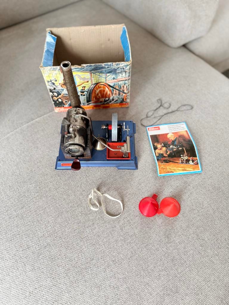 Vintage Wilesco D5 stoommachine met originele doos, Ophalen of Verzenden, Gebruikt, Groter dan 1:32