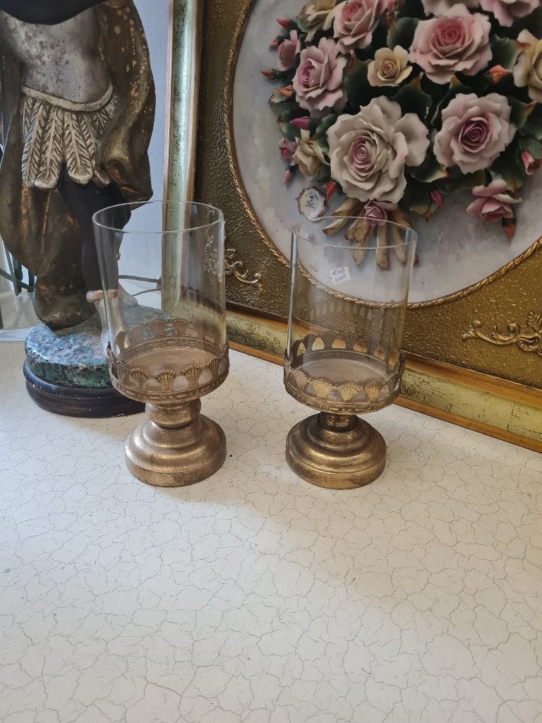 old look windlichtjes p/st 13.95, Huis en Inrichting, Heikant 21 Kaatsheuvel, Windlicht, Belle Vieille Brocante, Nieuw