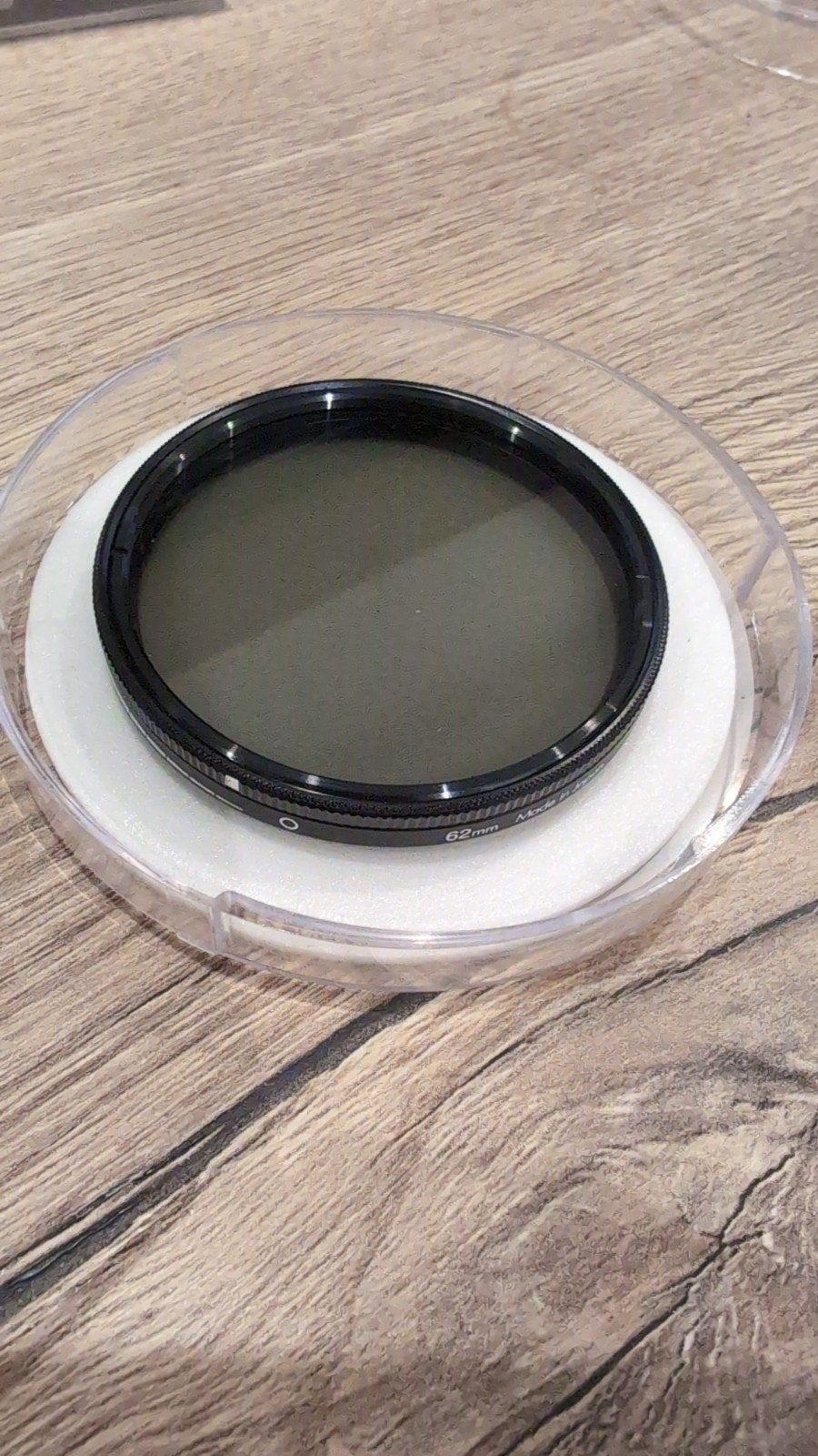 Hoya variabel ND Filter 62mm, 60 tot 70 mm, Zo goed als nieuw, Hoya, Inclusief opbergcase