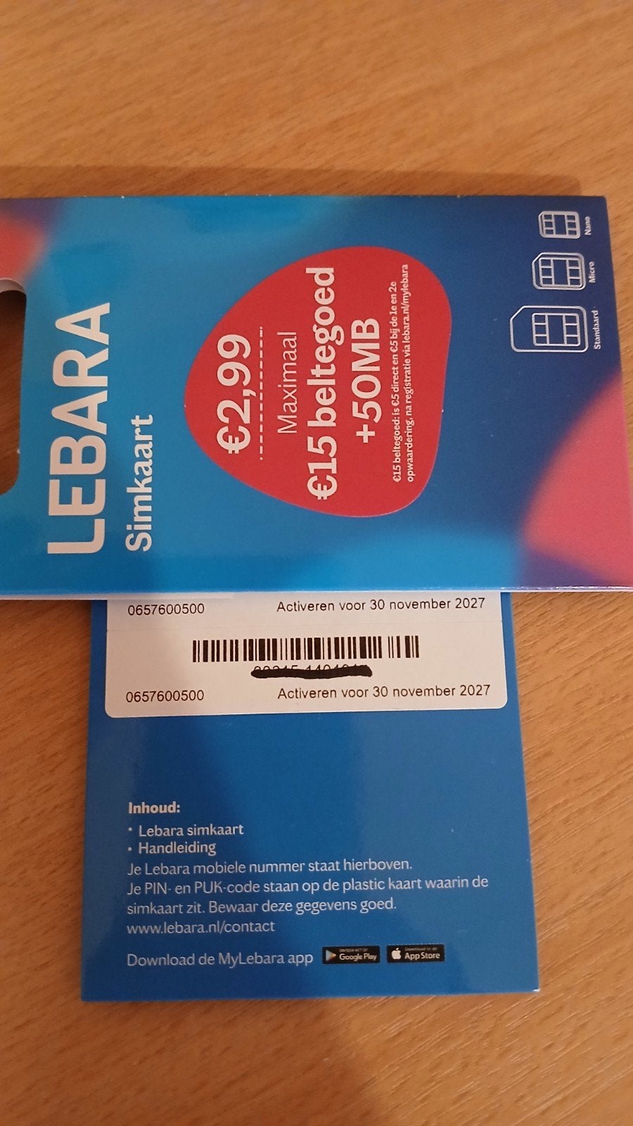 MOOI NUMMER 06-57-600-500, Telecommunicatie, Ophalen of Verzenden, Nieuw, KPN, Simkaart