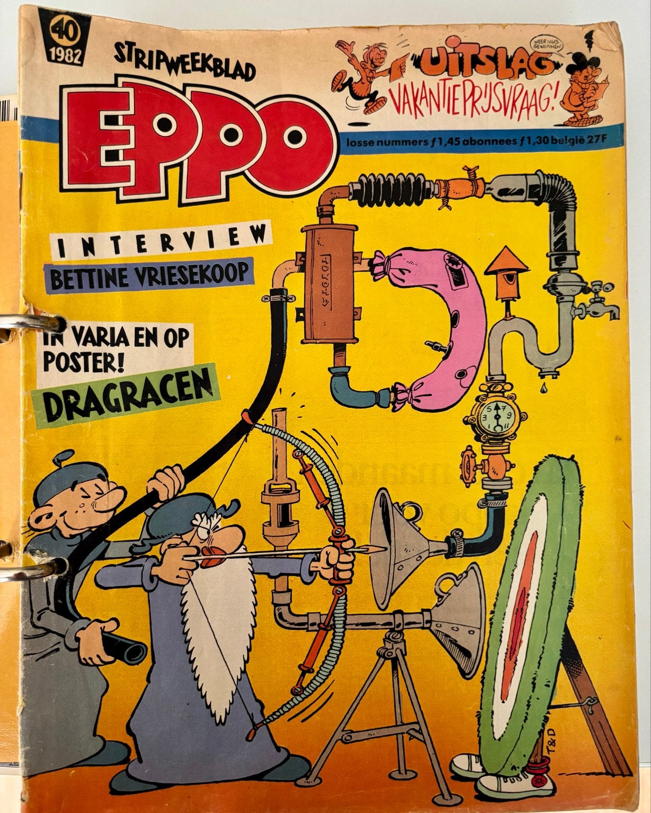 Eppo Stripweekblad - gebundeld half jaar 1982, Boeken, Stripboeken, Eén stripboek, Ophalen of Verzenden, Gelezen