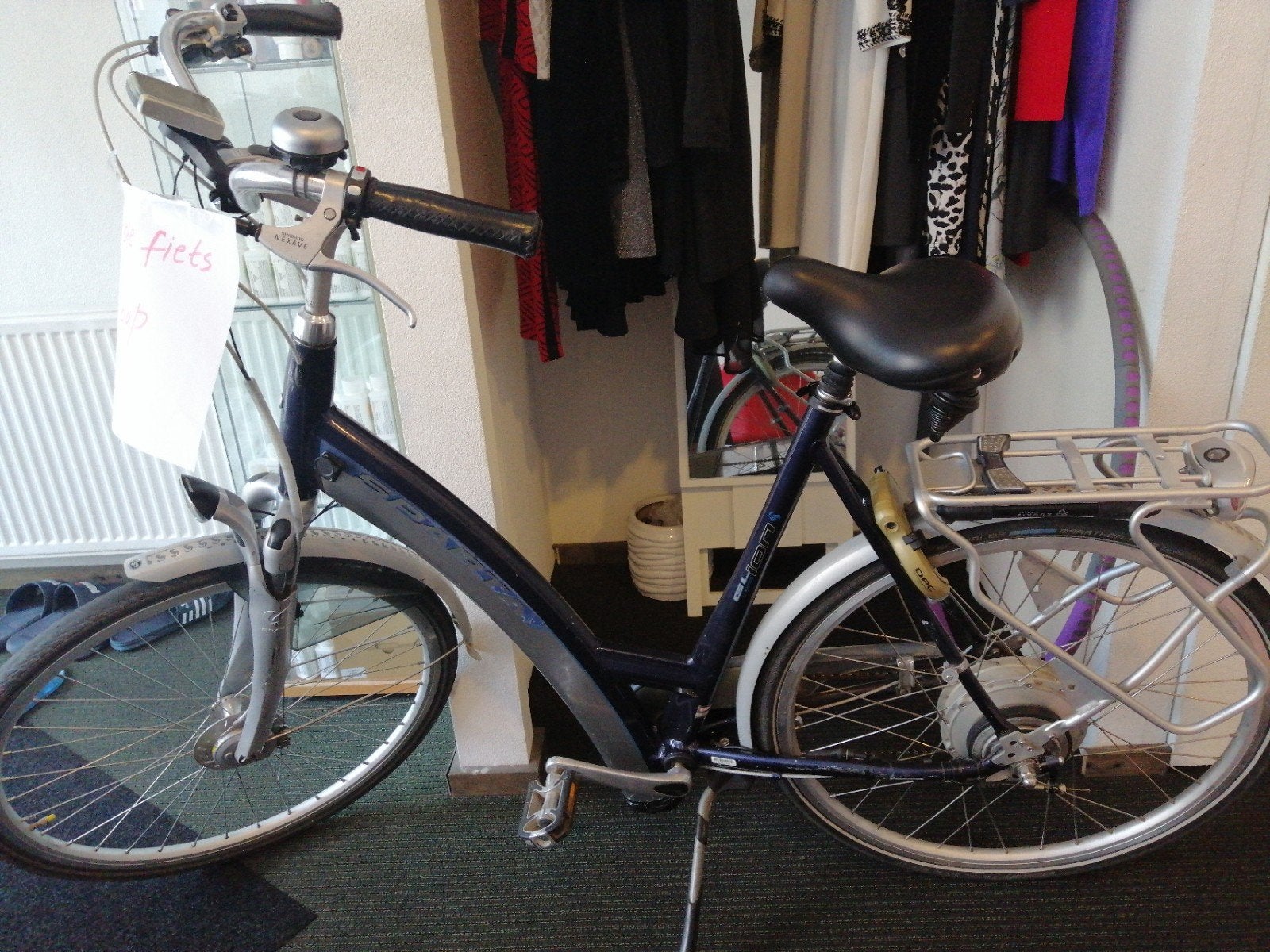 Elektrische fiets met versnellingen en lage instap, Ophalen, Sparta, Gebruikt, Versnellingen