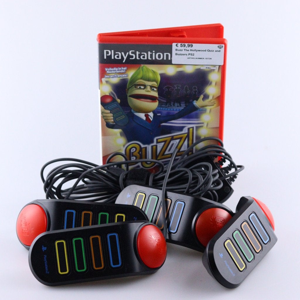 Buzz The Hollywood Quiz and Buzzers PS2, Sony, Zo goed als nieuw, Support@sony.com, 1-7-1 Konan, Minato-ku
Tokyo 108-0075
Japan