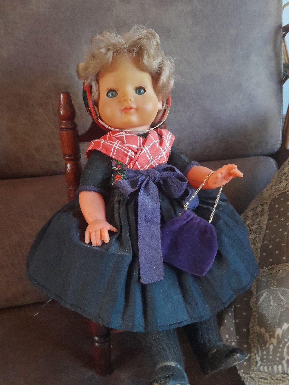Vintage Staphorster Vrouw Pop in Klederdracht, Ophalen of Verzenden