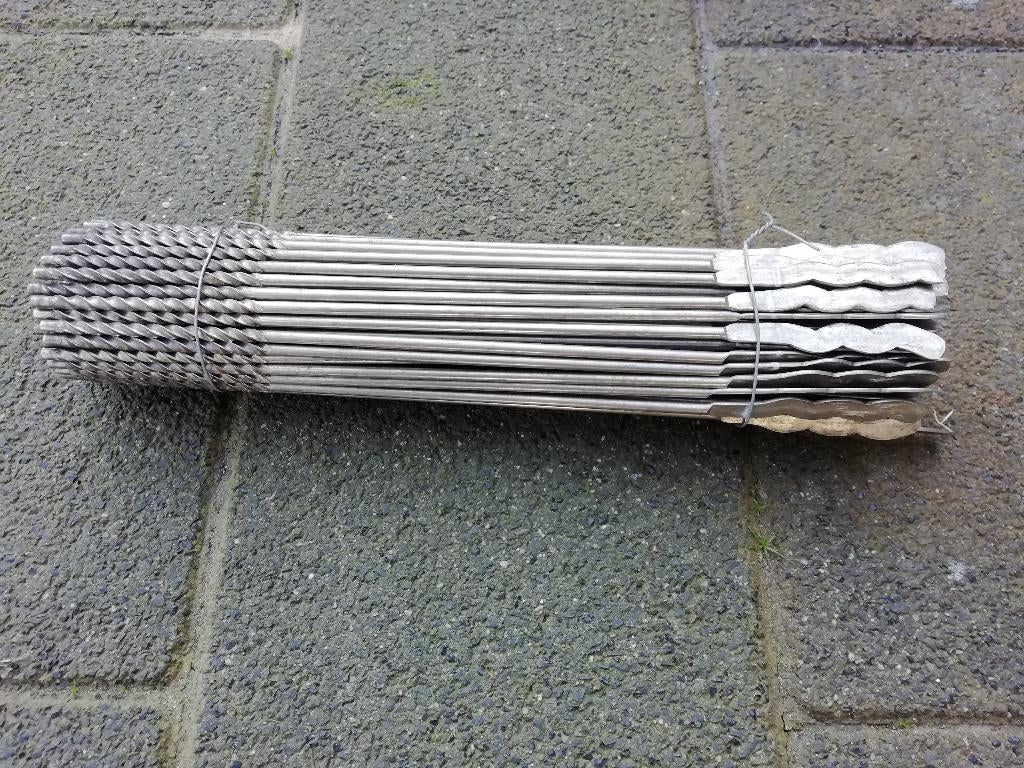 400 rvs platte spouwankers 30 cm, Ophalen, 250 mm of meer, Overige typen, Nieuw