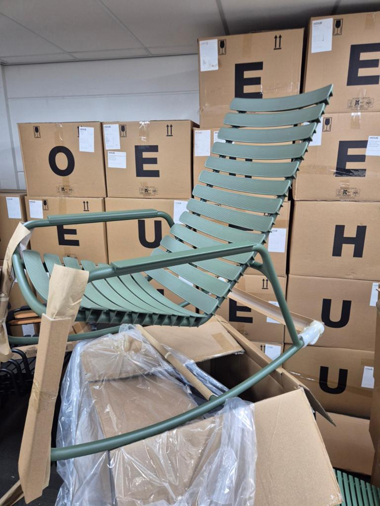 Nieuwe houe reclips rockingchairs zwart of groen, Ophalen, Nieuw, Aluminium