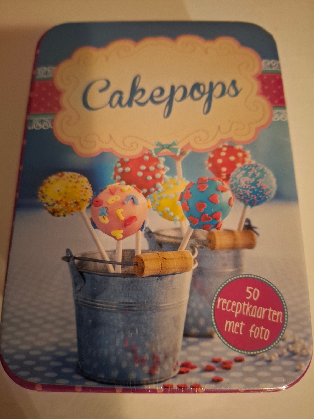Cake Pops Receptenblik met 50 Kaarten, Verzamelen, Verzenden, Nieuw, Overige, Overige merken