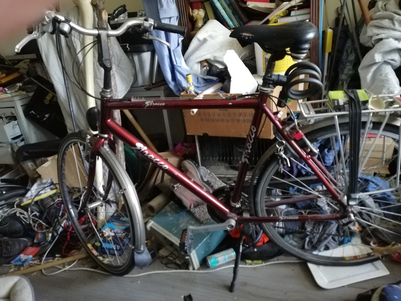 Sirocco fiets met AXA slot en reserve sleutel, Velgrem, Ophalen, Overige merken, 53 tot 56 cm