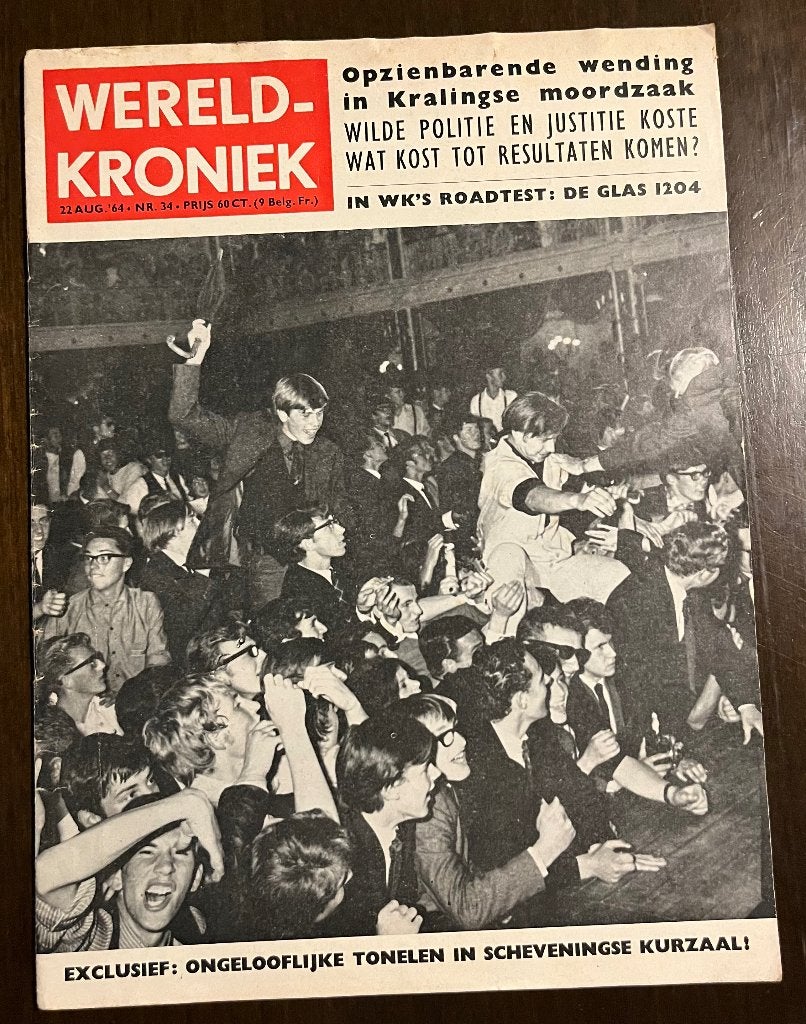 WERELDKRONIEK AUG./1964 ROLLING STONES TIJDSCHRIFT, Verzenden, Gelezen, Artiest