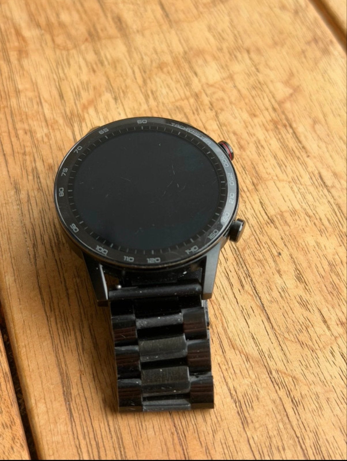 Honor Watch Magic 2 - Zwart met metalen band, Ophalen, Gebruikt, Hartslag, Zwart