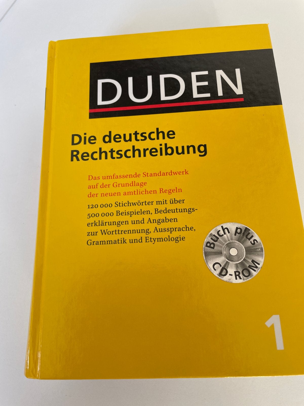 Duden: Die deutsche Rechtschreibung - Boek met CD-ROM, Ophalen of Verzenden, Zo goed als nieuw, Overige uitgevers, Duits