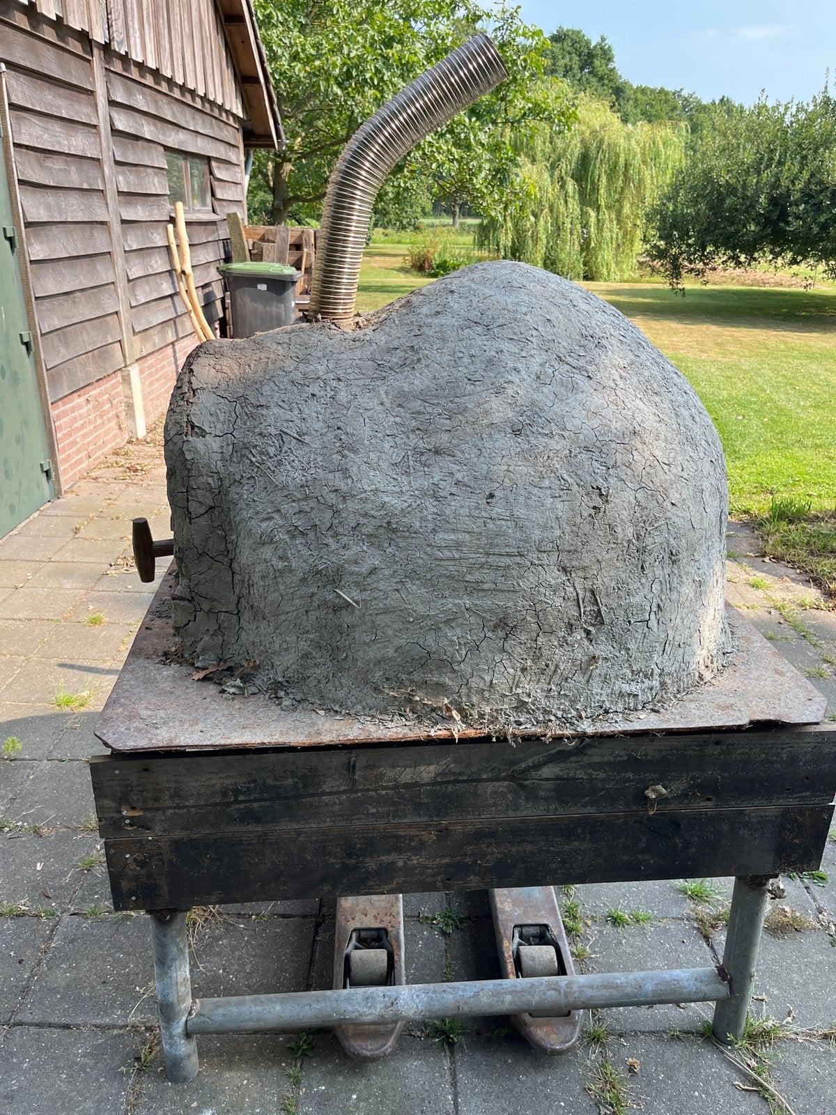 Gebruikte hout gestookte pizza oven, Ophalen, Gebruikt