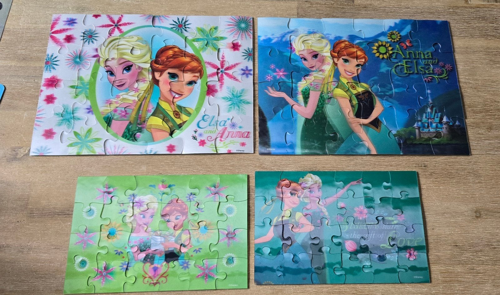 3D puzzels Elsa en Anna 24 puzzelstukjes. Samen voor €6,00, Ophalen of Verzenden, 10 tot 50 stukjes