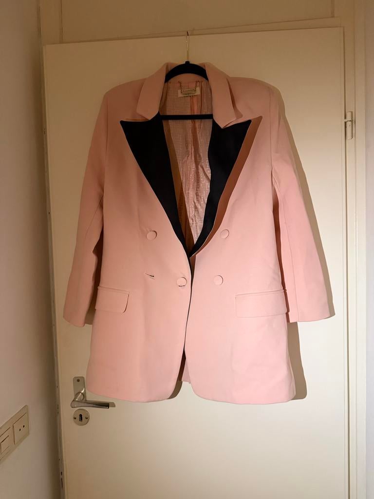 House of CB Blazer Jurk Zacht Roze Maat S, Ophalen of Verzenden, Zo goed als nieuw, Maat 36 (S), Roze
