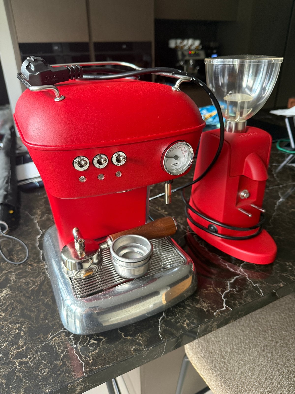 Ascaso Dream One + Mini maler, Ophalen, Zo goed als nieuw, Overige modellen