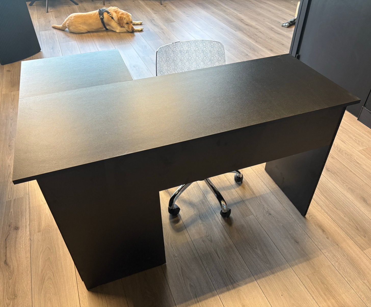 Malmo hoekbureau + bureaustoel, Huis en Inrichting, Ophalen, Demontabel, Zo goed als nieuw, Hoekbureau