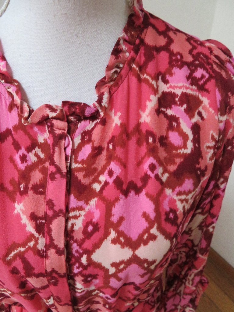 X49 Suncoo Paris aparte lange jurk roze T3 = 38, Maat 38/40 (M), Nieuw, Ophalen of Verzenden, Roze