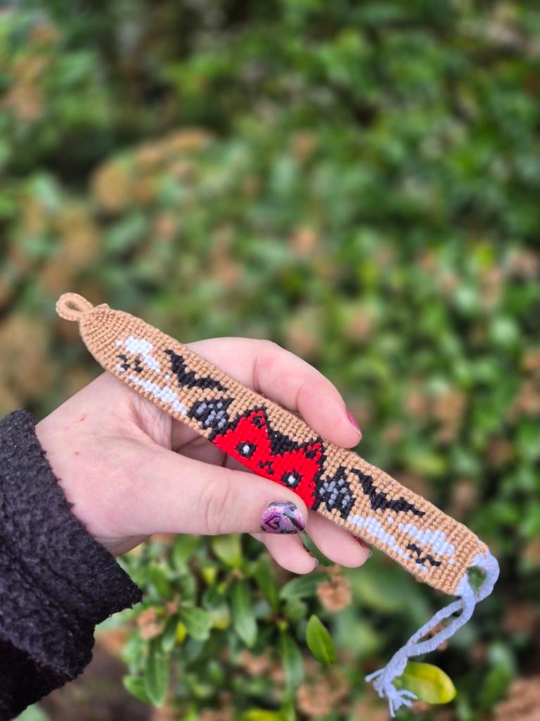 Handgemaakte Bat Cat Vriendschriendenarmband, Overige materialen, Overige kleuren, Nieuw, Ophalen of Verzenden