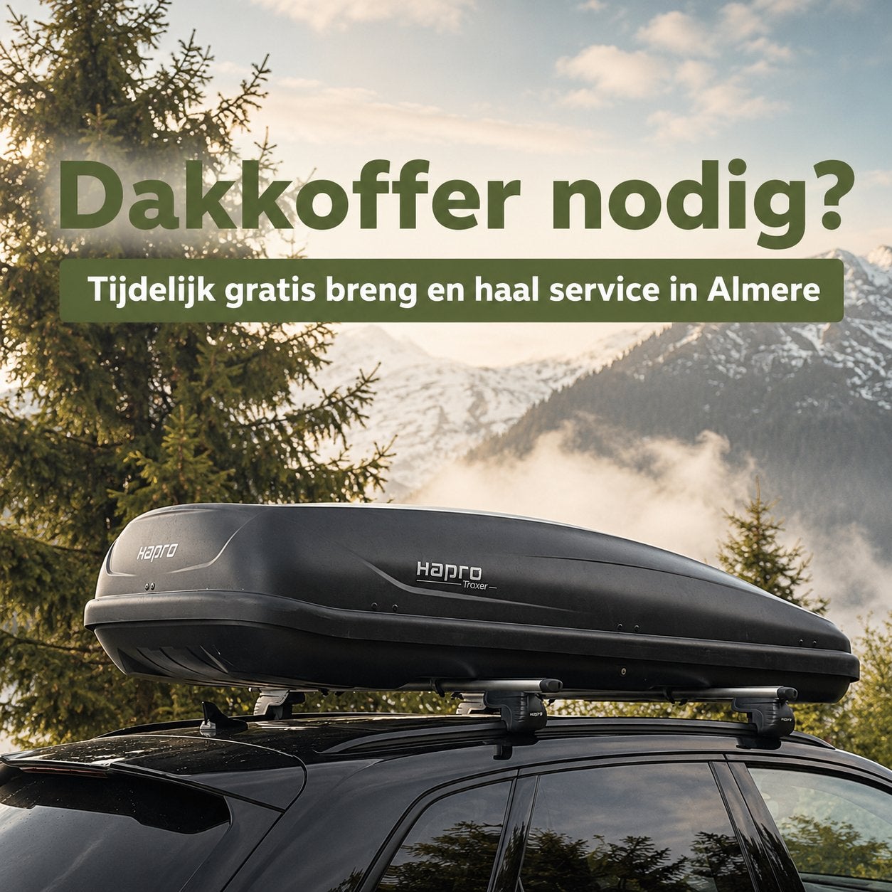Dakkoffer huren in Almere? Gratis breng- & haalservice., Auto diversen, Ophalen, Gebruikt