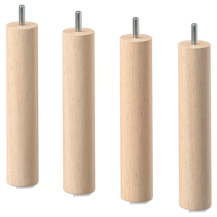 New IKEA LILLEHEM Wooden Legs 20 cm – 4 pack, Ophalen, Nieuw, Eenpersoons, Minder dan 150 cm